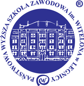 Logo uczelni Państwowej Wyższej Szkoły Zawodowej w Legnicy
